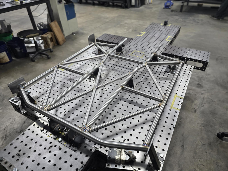05-14 S197 Mustang Welded Chassis – Moore Race Chassis