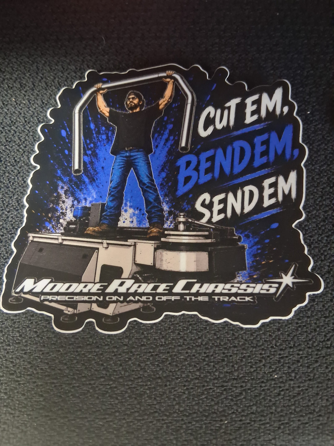 Cut Em.Bend Em.Send Em. Sticker