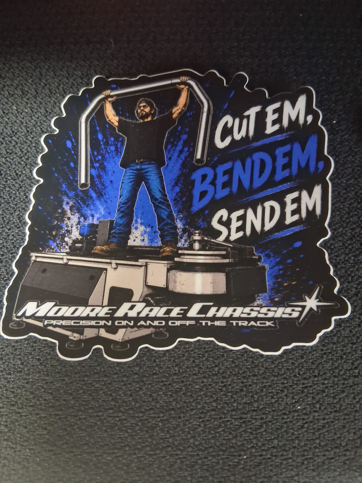 Cut Em.Bend Em.Send Em. Sticker
