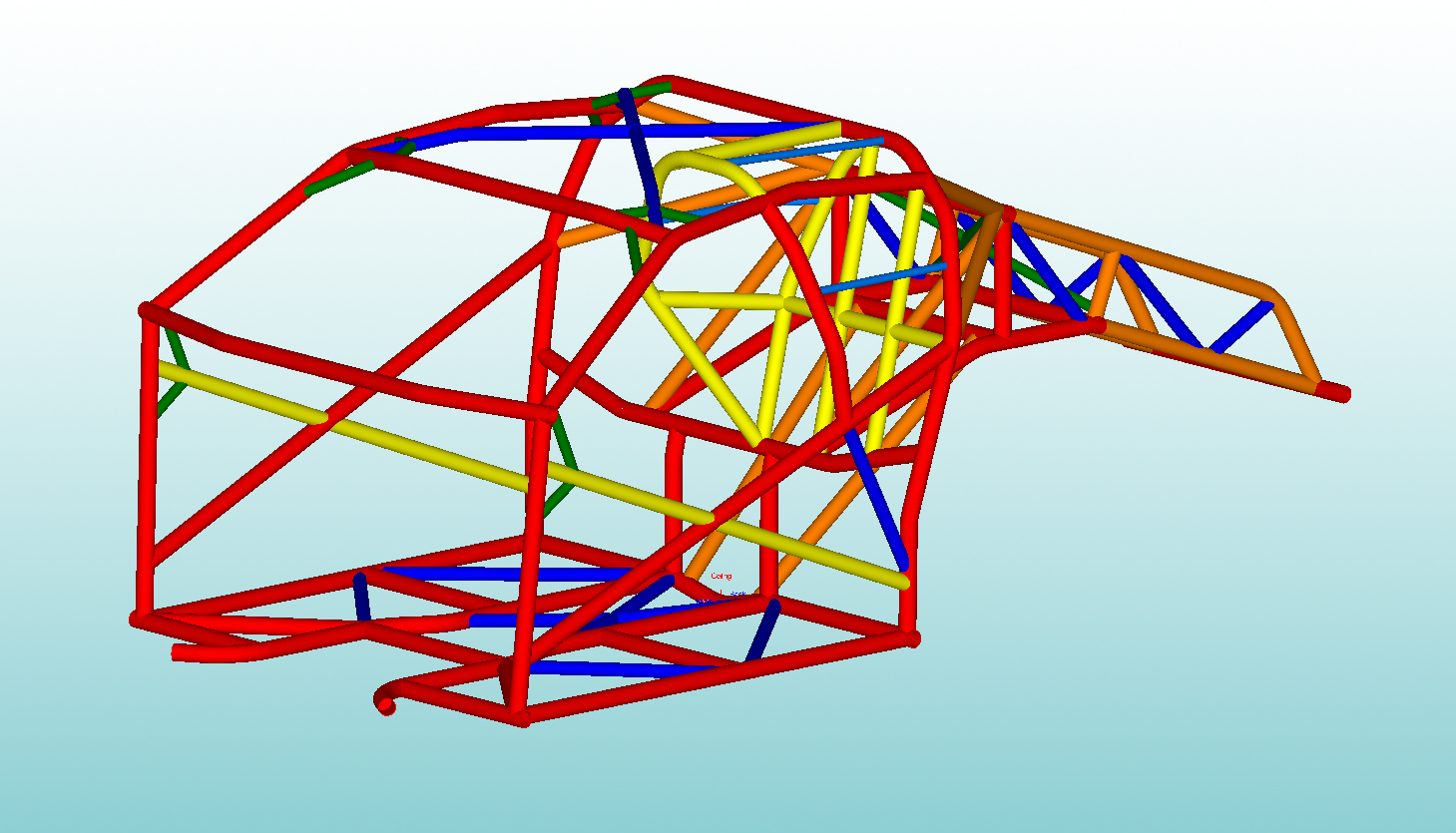 05-14 S197 MUSTANG 25.1 WELDED CHASSIS – Moore Race Chassis