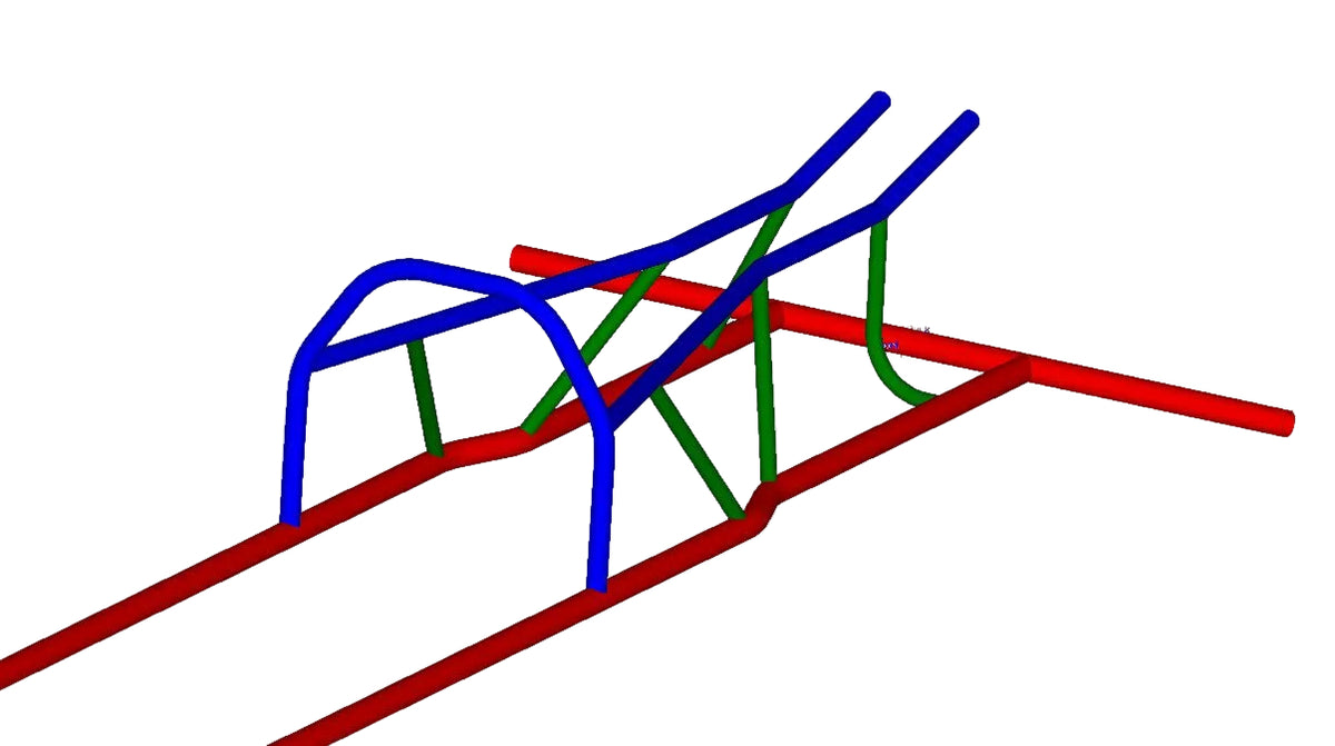 Foxbody Double Frame Rail Addon – Moore Race Chassis